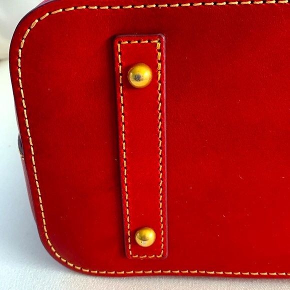 NWT Italian FLORENTINE Leather Dooney & Bourke Large Red Tote - Picture 10 of 12